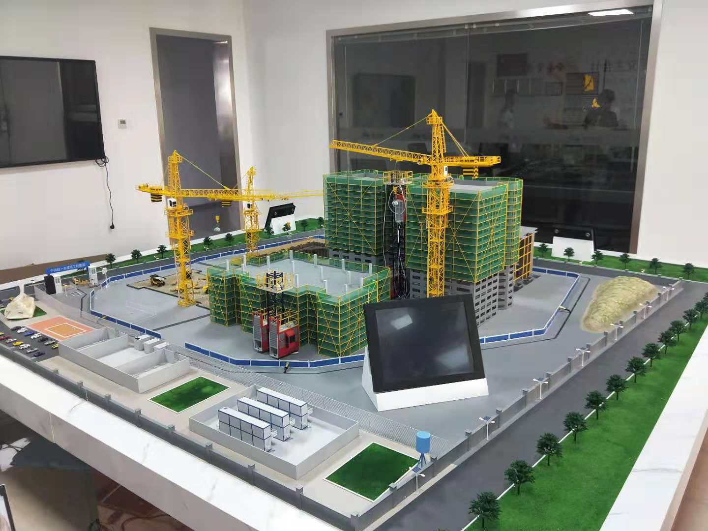 四会市建筑施工场景模型
